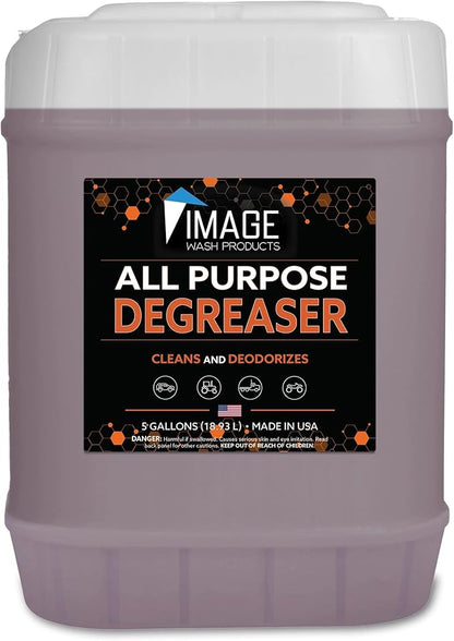 Image Wash Products All Purpose Foaming Degreaser - 5 Gal. - Works On Interior/Exterior Surfaces - Engine Bay Cleaner/Car Interior Cleaner/Tire Degreaser - Heavy Duty