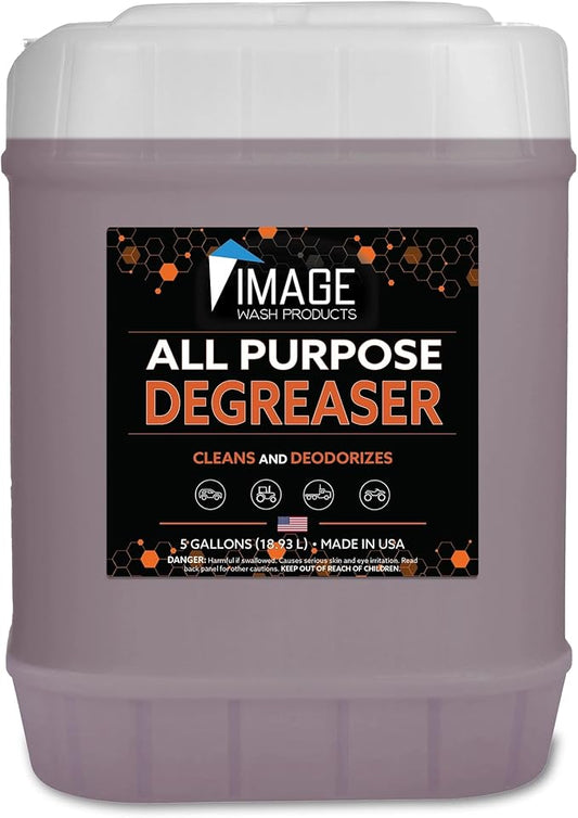 Image Wash Products All Purpose Foaming Degreaser - 5 Gal. - Works On Interior/Exterior Surfaces - Engine Bay Cleaner/Car Interior Cleaner/Tire Degreaser - Heavy Duty