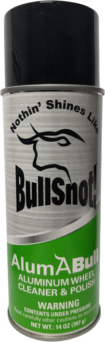 BullSnot! AlumABull Aluminum Wheel Cleaner & Polish - Restores Shine, Removes Tarnish & Oxidation, Protects Aluminum, Stainless Steel & Chrome - Non-Corrosive, Made in the USA
