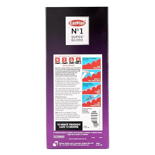 CarPlan No.1 Car Polish Wax, Super Gloss Sealant Kit, 21 Fl Oz