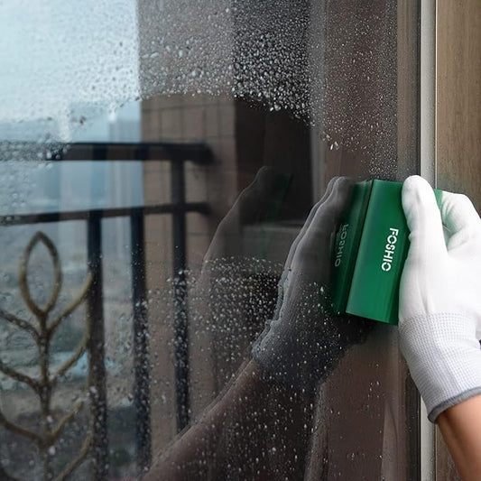 FOSHIO Green Mini Squeegee Window Film Tools,Rubber Squeegee Water Blade Decal Wrap Applicator Car Home Tint