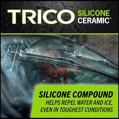 TRICO Silicone Ceramic™ (90-2420) 24 & 20 Inch Pack of 2 Automotive Replacement Windshield Wiper Blades For my Car, Ceramic Coated Silicone Super Premium Beam Blade for Select Vehicle Models