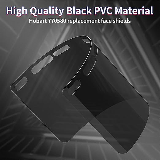 3 Pack Face Shield Replacement Lens, 15.5'' x 8'' Welding Shield Compatible with Hobart 770580, Face Shield for Grinding and Cutting, Tinted Full Face Shield, Star Wars Helmet Face Shield for Cosplay