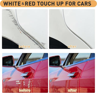 SELEAD Tire Marker White Red - 8 Pack Paint Pens for Car Tires Lettering, Premium Professional Oil Based Ink, Waterproof Quick Drying Non-Fading Permanent Markers