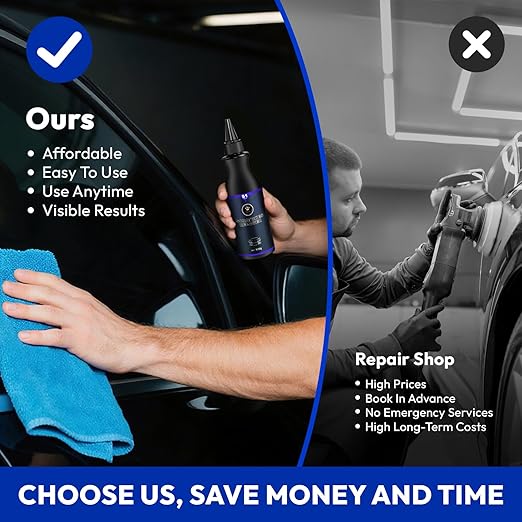2026 New Upgraded Car Scratch Remover, Scratch and Swirl Remover for Vehicles Blemishes, Non-Toxic Car Paint Scratch Repair, Polishing & Waxing Kits with Buffer Pad, Microfiber Towel (1)