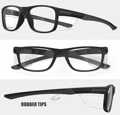 HTS HUNTERSKY TR90NZZ Safety Glasses with Side Shield Small Size Women Men ANSI Z87 Anti Fog Scratch Resistant Lab Pickleball