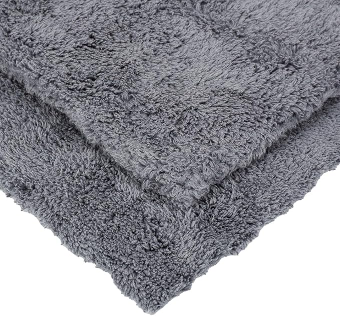Maxshine 16" x 24" Universal Grey Microfiber Towels – 600GSM Edgeless Design – Ultra-Soft, High-Absorbency Towels for Car Detailing, Polishing & Scratch-Free Cleaning
