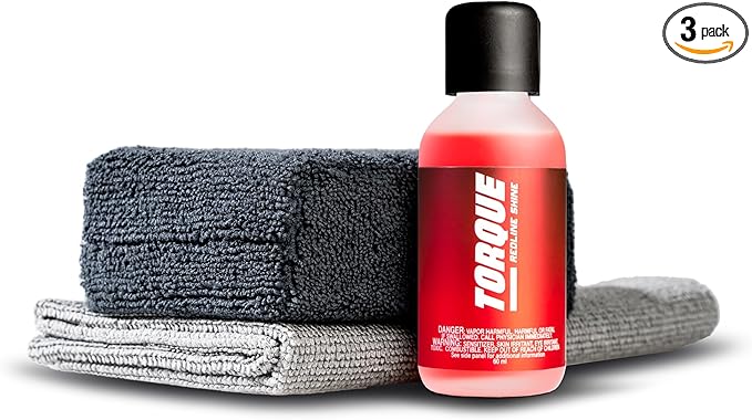 Torque Detail Redline Shine Ceramic Coating 60ml Kit - Ceramic Coating Kit For Cars - Easy To Apply, Over 2 Years of Protection - Premium, Professional Results For Your Car, Boat, RV, Motorbike & More