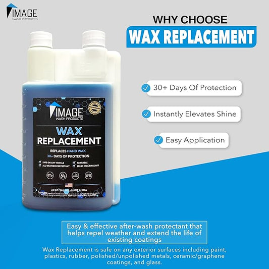 Image Wash Products Wax Replacement (Foamable) - Protectant for Trucks/RV's/Cars/Boats/Trailers/Equipment. ((32 Fl Oz (Pack of 1)))