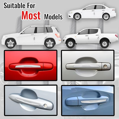 WORCAS 4Pcs Universal Car Door Edge Guards，Silicone Car Bumper Body Protector Trim Guard Auto Rearview Mirror Anti Collision Protector(White)