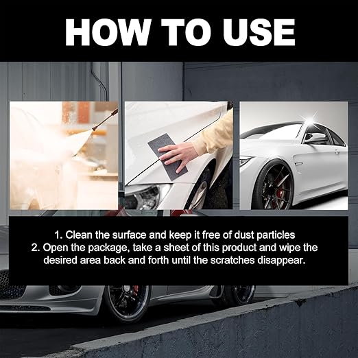 Nano Sparkle Cloth Car Scratch Remover with Scratch Repair Paste,Upgraded Nano Sparkle Cloth for Cars Scratches,Miracle Nano Cleaning Cloth Scratch Remover for Deep Scratch Repair on Car Paint