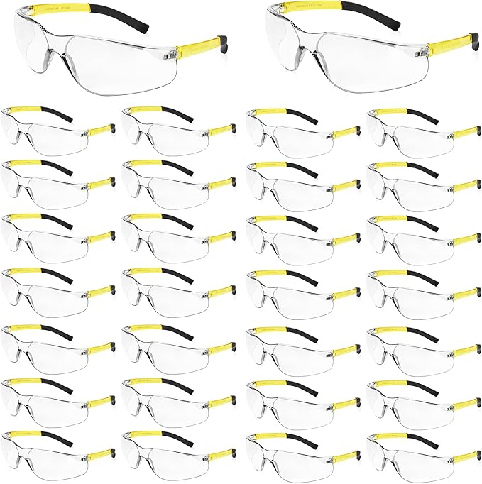 Salfboy Safety Glasses for Men Women ANSI Z87.1 Safety Glasses Bulk Protective Eyewear Scratch-Resistant