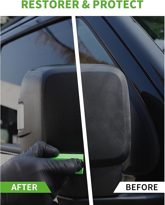 EKSPOLAN Plastic Trim Restorer for Cars 1.69 OZ (50ML), Black Trim Restorer,Hydrophobic Trim Ceramic Coating,Lasting Up to 12 Months+ with UV Protection,Restore Automotive Exterior Protectant