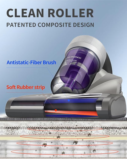 Jimmy Mattress Vacuum Cleaner, Anti-allergen Bed Vacuum Cleaner with UV-C Light & High Heating Tech, 14Kpa Suction 480W Powerful Handheld Vacuums for Dust & Pet Hair(JV35, Corded)