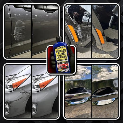 Scratch Remover – Car Scratch Repair & Swirl Remover for Vehicles – Deep Scratch Repair Compound & Polishing Solution – Car Paint Repair Kit for Clear Coat & Paint Restoration – 8 oz with Towel