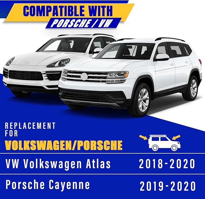 2 wipers Replacement For 2018-2020 2021 2022 2023 VW Volkswagen Atlas/2019-2020 Porsche Cayenne Original Equipment Replacement Windshield Wiper Blades - 26"/22" (Set of 2) Top Lock 16mm