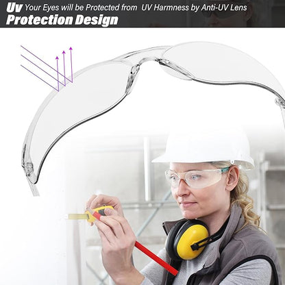 Salfboy Safety Glasses for Men Women ANSI Z87.1 Safety Glasses Bulk Protective Eyewear Scratch-Resistant