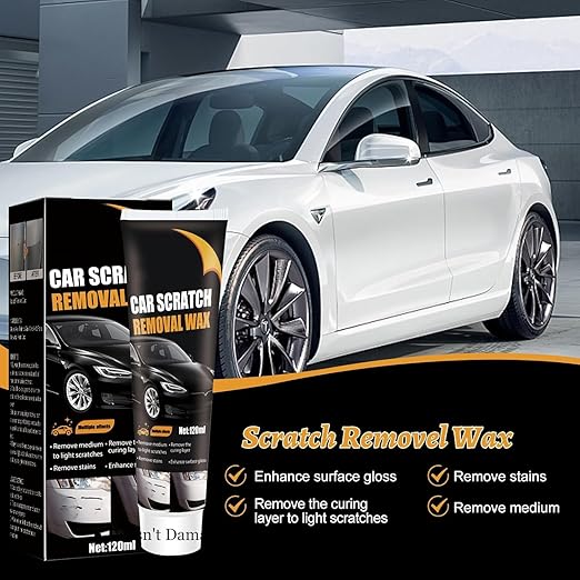 Scratch Remover for Vehicles, Car Scratch Remover for Deep Scratche,Car Scratch Repair Paste,C-ar Polishing Wax Scratch Remover for Vehicles, Cars Paint Scratchs Repair Kit with Wipe & Sponge (1 PCS)