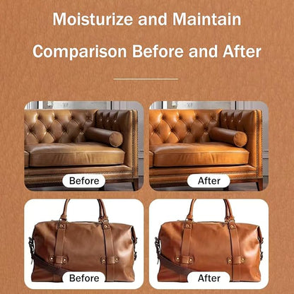 Leather Cleaner for Couches, Boots, Chairs, Bags, Purses & Auto Interior with Microfiber Towel Included,Safe for Car, Home, Office, & More,Neutral and Mild Leather Cleaner That is Not Harsh on Hands