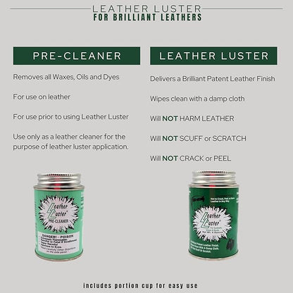 Skin Revolution Leather Luster Patent Leather Polish, Cleaner and Conditioner | Made in the USA, 4oz