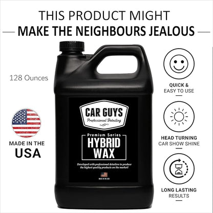 CAR GUYS Hybrid Spray Wax 1 Gallon Refill | Advanced Car Wax | Long Lasting and Easy To Use | Safe on All Surfaces | 1 Gallon (Sprayer Not Included)