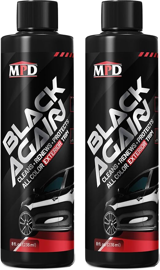 MPD Cobalt Charm Black Again Exterior Trim Restorer NA647 8 oz. (Pack of 2)