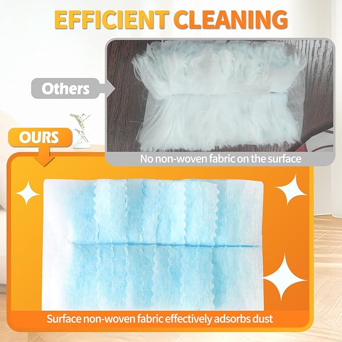 30 Count Electrostatic Duster Refills Compatible with Swiffer,Multi-Surface Dusting Refills,Microfibre Duster for Cleaning with 1Pcs Short Handle,Unscented