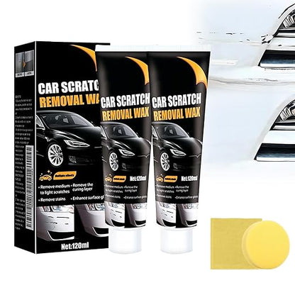 Scratch Remover for Vehicles, 2025 New Car Scratch Repair Paste Car Scratch Remover with Wipe and Sponge, Car Polishing Wax Scratchs Remover Cars Paint Scratchs Repair Kit for Deep Scratches (2)