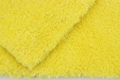 Autofiber [Korean Plush 550] Premium Edgeless Detailing Towels 550gsm (16"x16") Yellow - 3 Pack