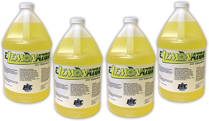Elemonator: House Wash Surfactant for Siding, Roof and Concrete Cleaning, Bleach Additive, Soft Wash Soap, 1/2 Gallon 64 Fl Oz (QTY 4)