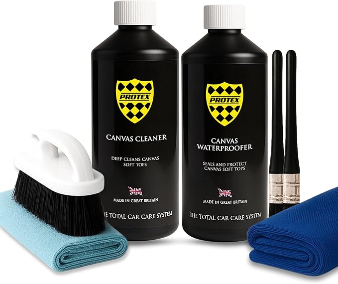 PROTEX Convertible Soft Top Care Kit with Canvas Cleaner & Waterproofer - 500ml, THE COMPLETE CARE KIT