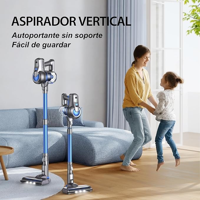 Greenote Cordless Vacuum Cleaner, 22Kpa Powerful Suction, 190W Strong Brushless Motor with 6 in 1 Lightweight Stick Vacuum, 30 Min Max Runtime Rechargeable Vacuums for Home Pet Hair Carpet Hard Floor