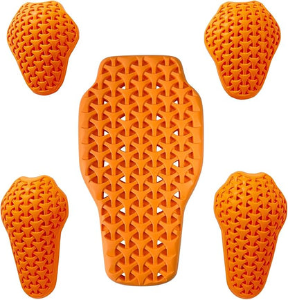 BORLENI CE Level 2 Elbow and Shoulder Protection Pad and CE Level 1 Back Armor Certified Armor Pads Set, Motorcycle Armor Protector Inserts for Motorcycle Jackets