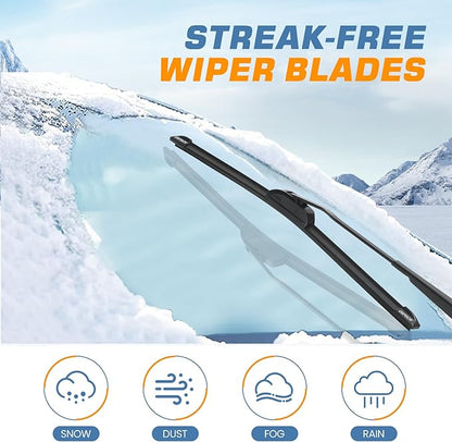 GSPSCN 3 Wipers Replacement For Nissan Rogue 2013-2008，Rogue Select 2015-2014，Original Equipment Windshield Wiper Blades Set 26"+14"+12"(Set of 3)