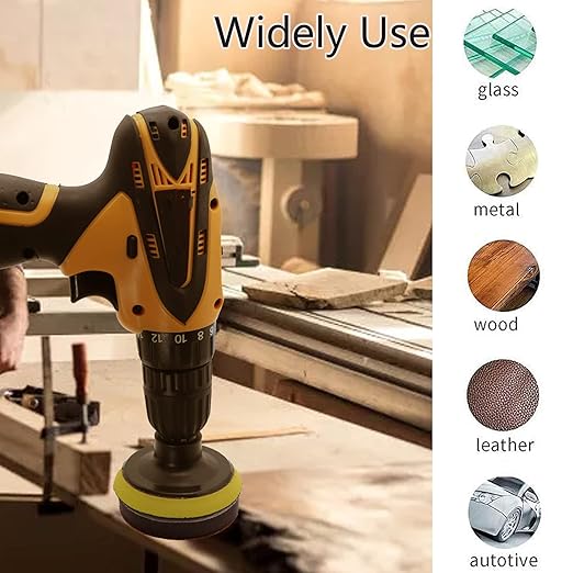 65pcs Sandpaper 3Inch Sanding Disc 60-10000 Grit Wet Dry Sandpaper with M10 Backing Pad,2pcs Interface Pad for Wood Metal Mirror Jewelry Car Polishing Headlight Cleaner Set