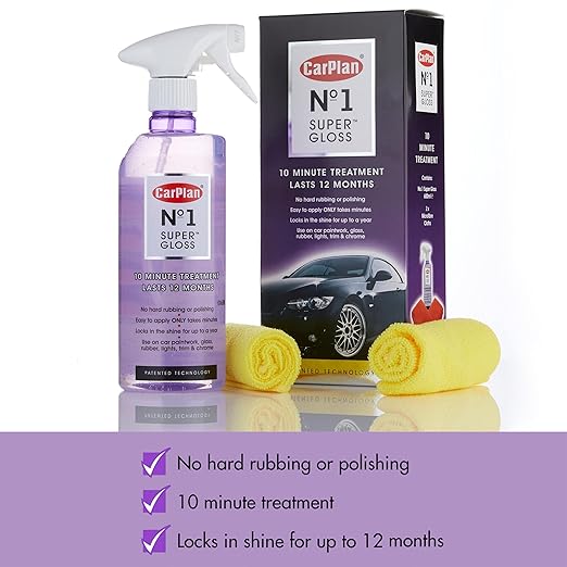 CarPlan No.1 Car Polish Wax, Super Gloss Sealant Kit, 21 Fl Oz