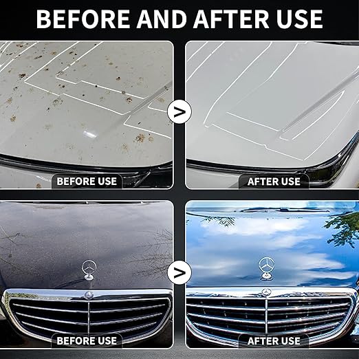 Car Coating Spray, SOPAMI 3-in-1 Quick Effect Coating Agent, Waterless Car Wax Spray for Shine Protection, Nano Hydrophobic Quick Detailer for Paint, Glass, Plastic Metal Surfaces