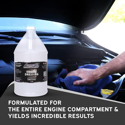 LANE'S Engine Dressing | Professional Engine Bay Cleaner and Protector Shine | Prevents Rubber Hoses Fading and Cracking | Easy to Use, Dust Resistant Degreaser & Detail Spray | 1 Gallon, 2 Pk