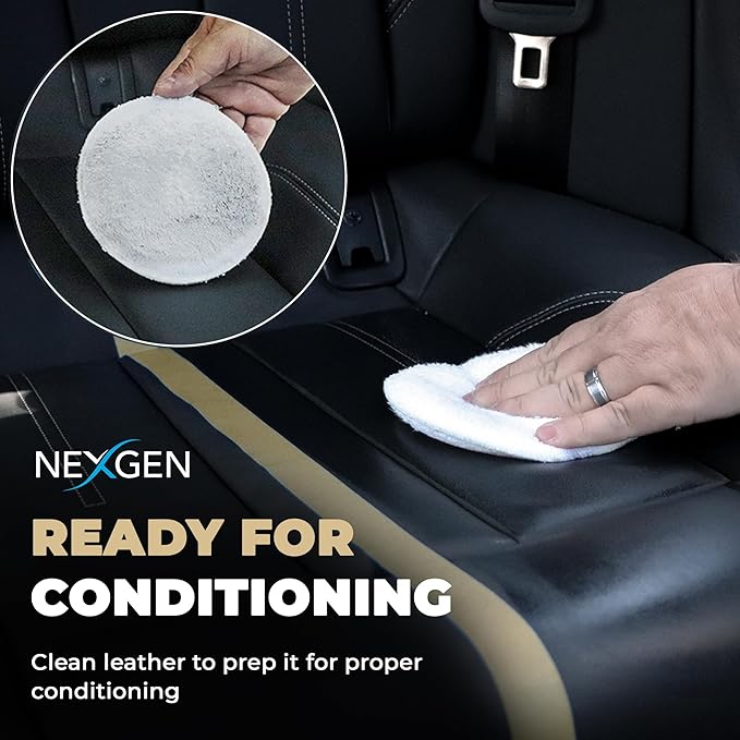Nexgen Car Leather Cleaner - Quick Spray Car Interior Cleaner and Leather Restorer - Gentle Liquid Formula, Multi-purpose Leather Cleaner For Car, Couch, Boots, Purses, and More (16 Oz)