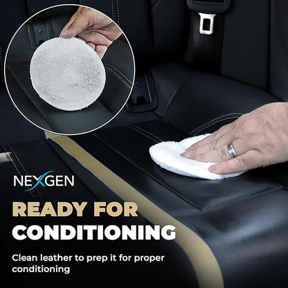 Nexgen Car Leather Cleaner - Quick Spray Car Interior Cleaner and Leather Restorer - Gentle Liquid Formula, Multi-purpose Leather Cleaner For Car, Couch, Boots, Purses, and More (16 Oz)