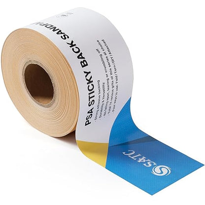 S SATC 1000 Grit PSA Longboard Sandpaper 20 Yard Long Continuous Roll, 2-3/4" Wide Self Adhesive Stickyback Sanding Sheets for Automotive, Hand Sanding Blocks,Woodworking, Metal, Plastic