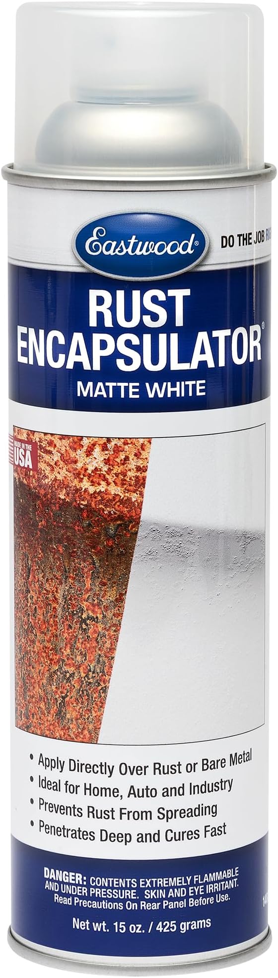 Eastwood White Rust Encapsulator 15 oz Aerosol Prevents Rust Corrosion Epoxy Fortified Low VOC Formula