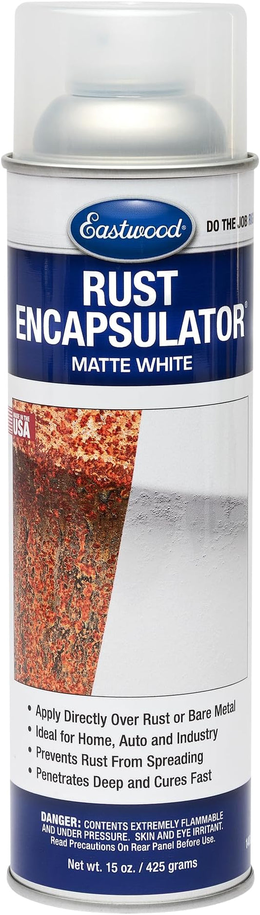 Eastwood White Rust Encapsulator 15 oz Aerosol Prevents Rust Corrosion Epoxy Fortified Low VOC Formula