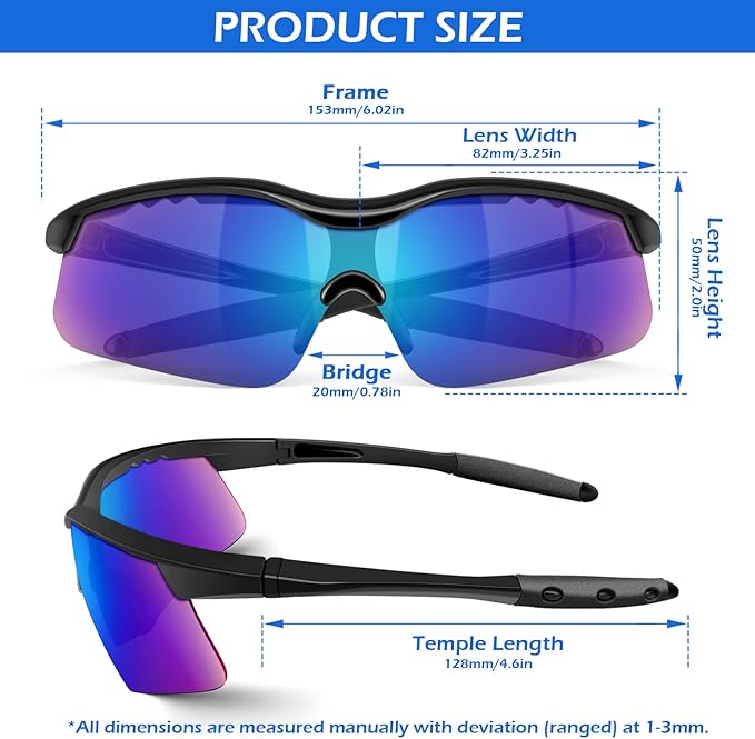 OXG 6 Pack Tinted Safety Glasses for Men Women, Safety Goggles ANSI Z87.1 Protective Eyewear Scratch Resistant Eye Protection