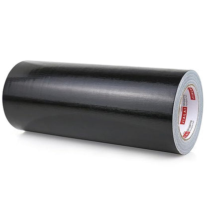 Wide Duct Tape 12 Inch, Industrial Grade 30Yards (90 ft) Wide Tape Duct, 9 Mil Heavy-Duty, Waterproof, Strong, Flexible, No Residue, for Crafts & Home Improvement (Black, 12'' x 90ft)