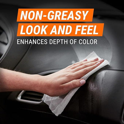 Armor All Ceramic Car Leather Cleaning Wipes, Use on Heated Seats and Leather Surfaces, Includes Ceramic Leather and Extreme Protectant Wipes - 2 Count