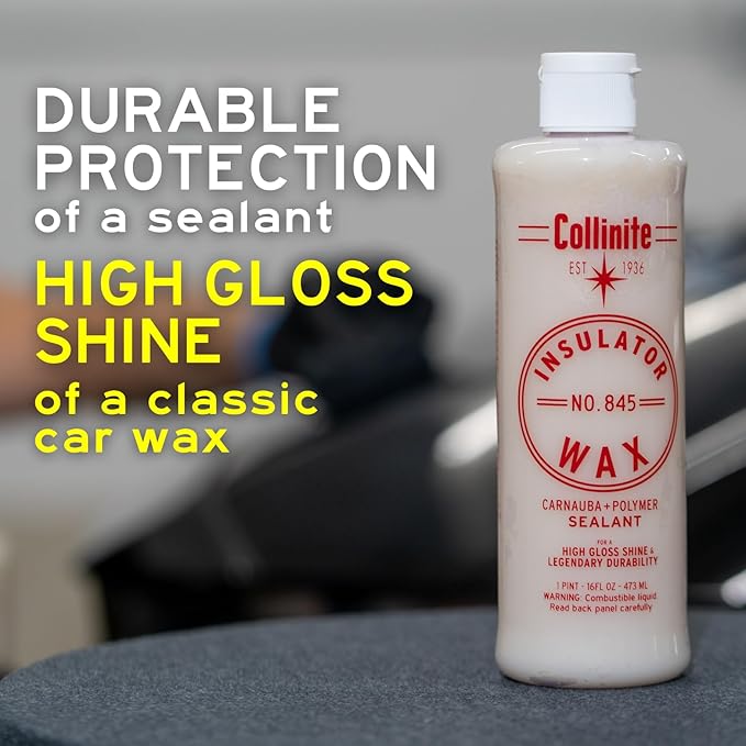 Collinite No. 845 Insulator Wax with Microfiber Towel & Applicator Combo
