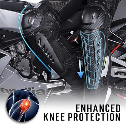 Tempsnow Knee and Shin Guards Motorcycle Protective Gear for Adults Hard Collision Avoidance Motocross Racing Knee Protector Shin Guards Motorbike Knee Guards Shin Protector