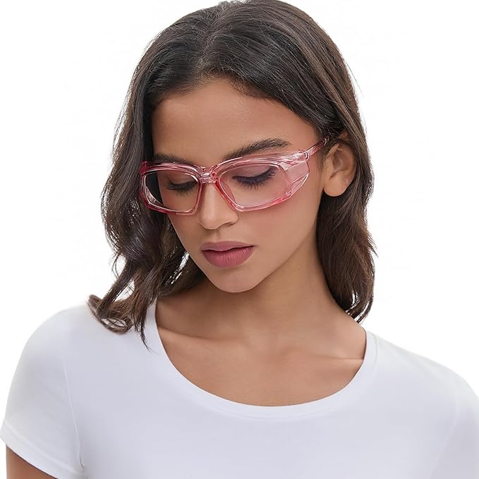 MORK&SUKY Safety Glasses for Men&Women, Anti-Fog Protective Eyewear with Side Shields for Woodworking, Lab Work,Construction.