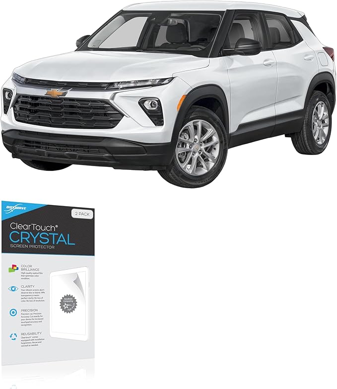 BoxWave Screen Protector Compatible with Chevrolet 2026 Trailblazer Display (11 in) - ClearTouch Crystal (2-Pack), HD Film Skin - Shields from Scratches